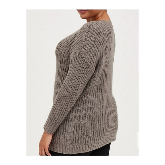 Torrid Tunic Beaded Lighting Bolt Sweater - Picture 2 of 5